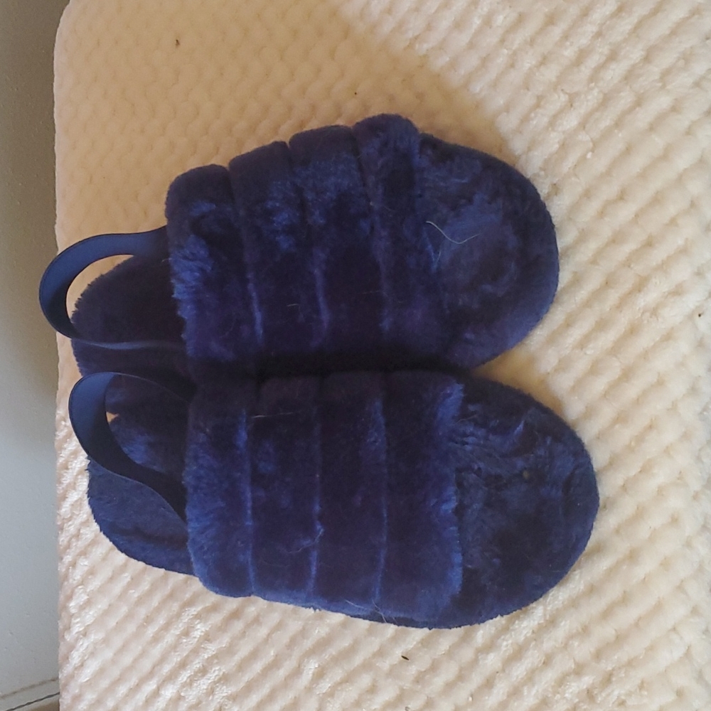 Womem Furry Slides